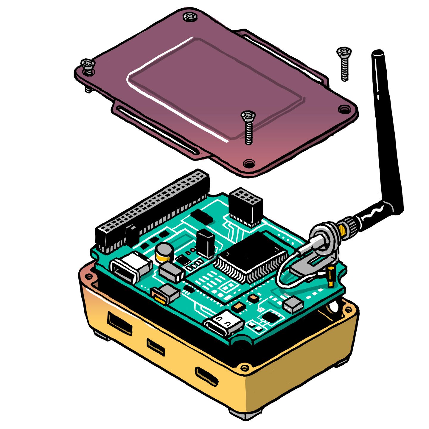 A PCB built in close collaboration with a partner